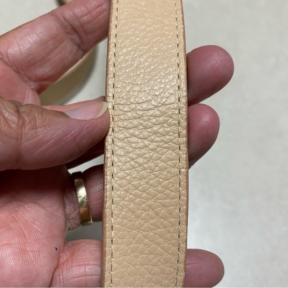 Love thy Beast Dog Leash OS Beige 100% Genuine Pebbled Leather Dog Leash NWT - Picture 5 of 10